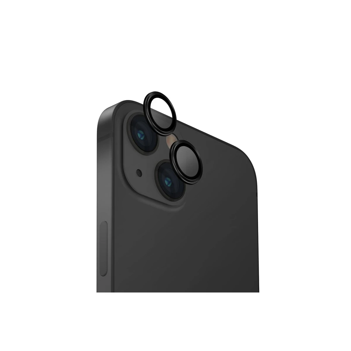 Uniq Apple iPhone 15 Optix Alüminyum Kamera Lens Koruyucu - Siyah